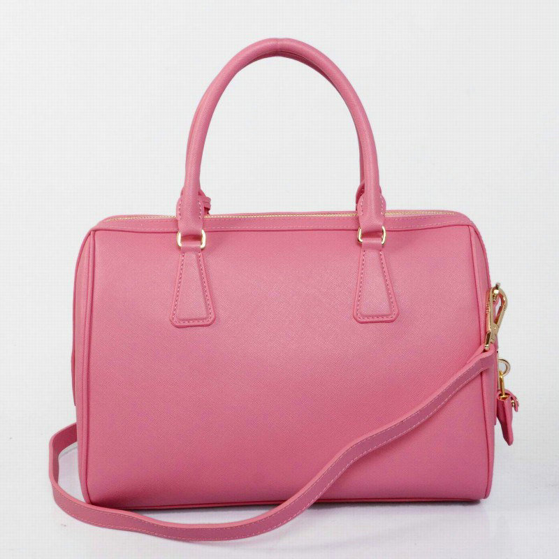 2014 Prada Saffiano Leather 32cm Two Handle Bag BL0823 pink for sale